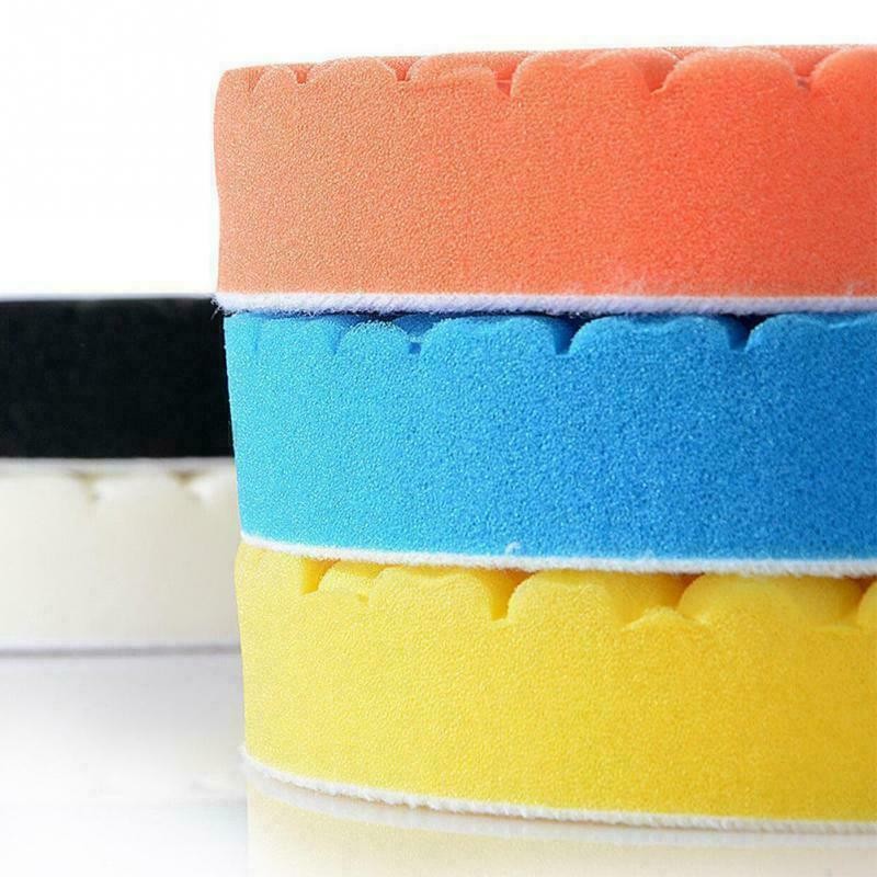 5PCS 7 Inch Polishing Buffing Pads Car Buffer Sponge Waxing Pad Set UK