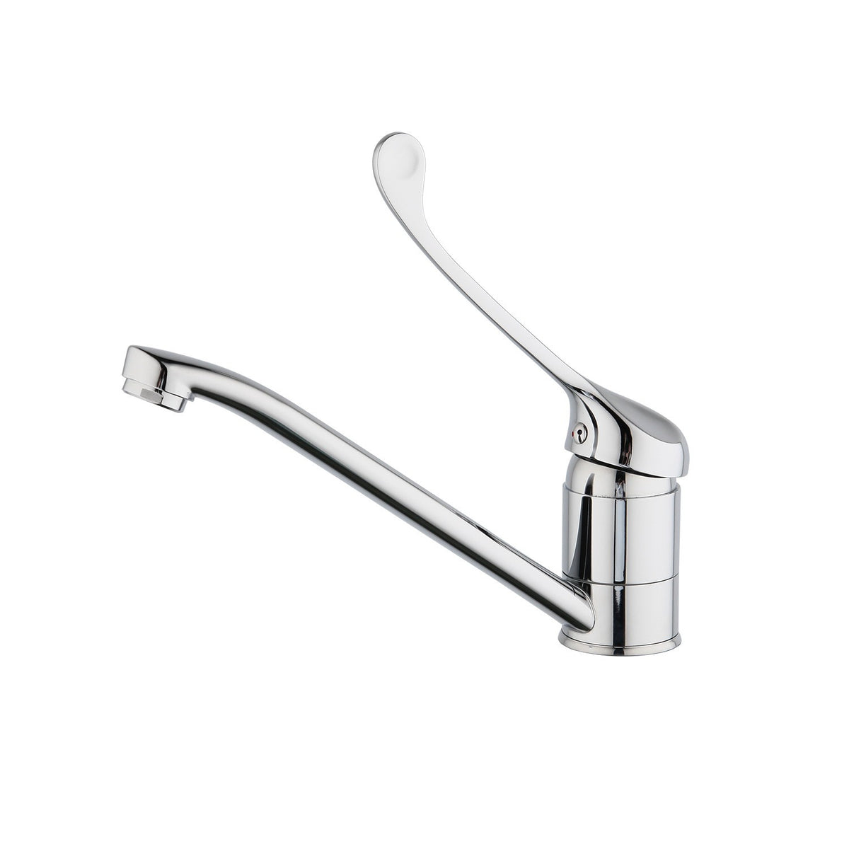 Hospital Medical Faucet Long Handle Single Hole Mixer Faucet Arm Touch Wash Taps