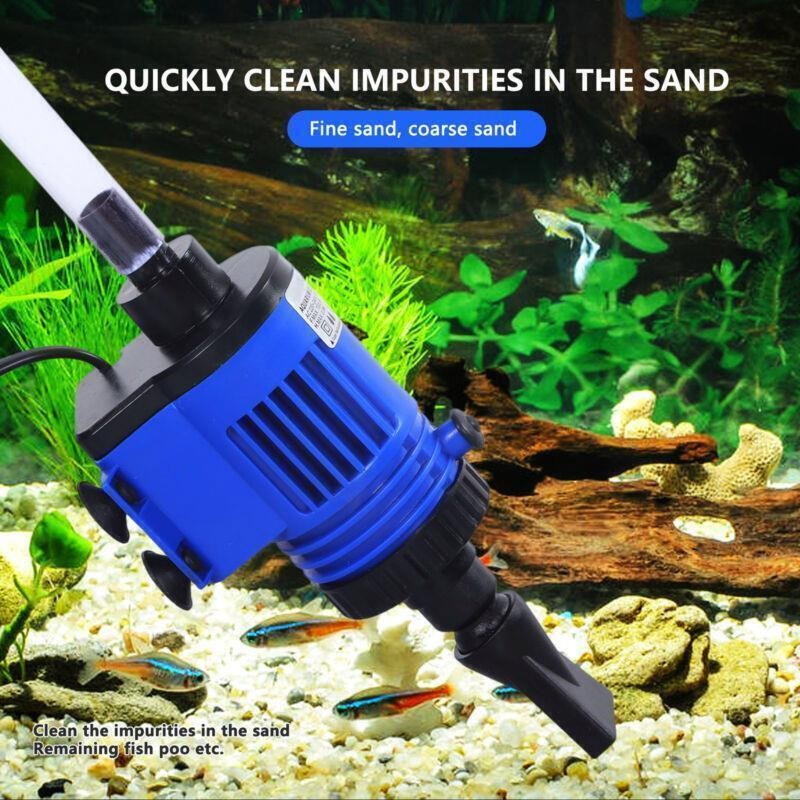 Electric Automatic Aquarium Gravel Cleaner Water Changer Sand Algae Vacuum UK