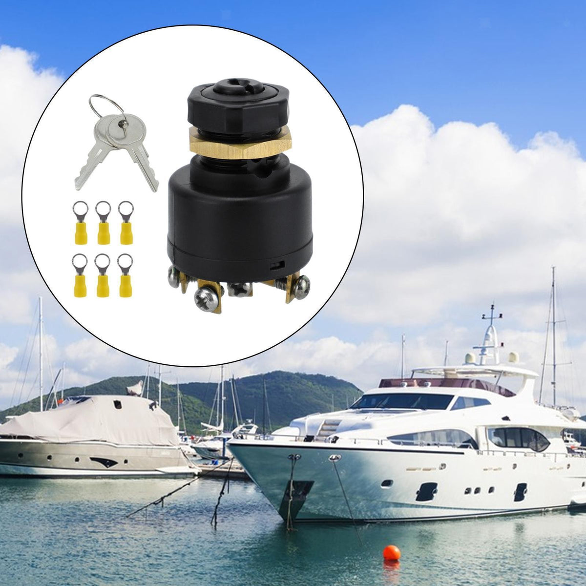 Marine Ignition Switch for Boat Yacht Heavy Duty 12V 12A Easy to Install
