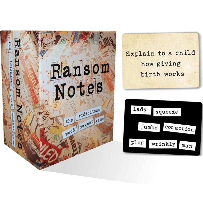 Ransom Notes: The Ridiculous Word Magnet Base Game 3+ Players Party