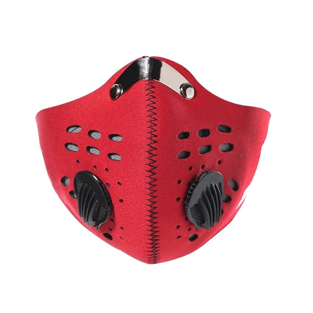 PM2.5 COTTON FACE MASK WITH FILTER AIR VALVE WASHABLE REUSABLE BREATHABLE SOFT
