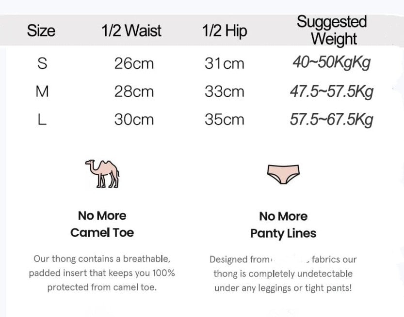 Invisible Camel Toe Thong No More Camel Toes & Front Wedgies Anti Wedgie Thong