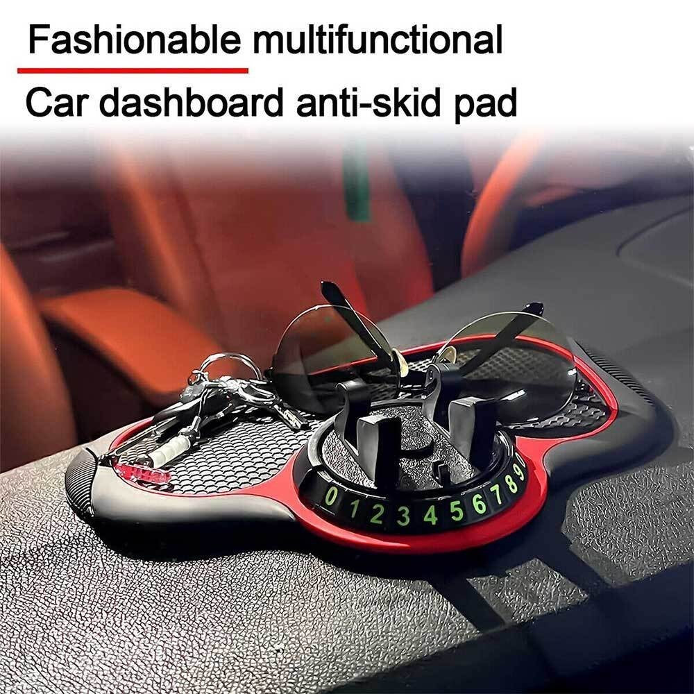 Car Stand Anti Skid Pad Non Slip Dashboard Mount Mat Number Parking Phone Holder