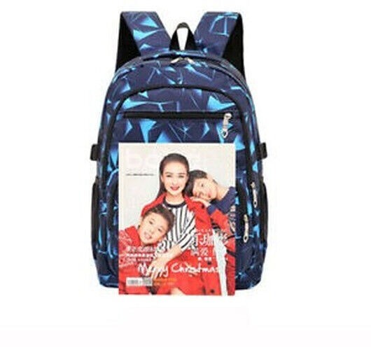 School Bag 3Pcs Set Large Camouflage Backpack Girls Boys Travel Rucksack Bag