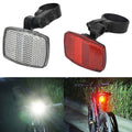 Bicycle Reflector Set Red Rear White Front Frame Handlebars Bikes & Cycles