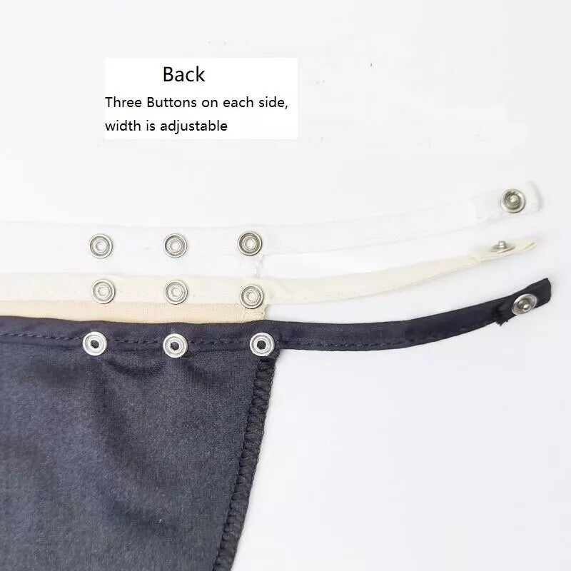 3 Pcs Clip-on Mock Camisole Bra Insert Overlay Modesty Panel Neutral Style Cami