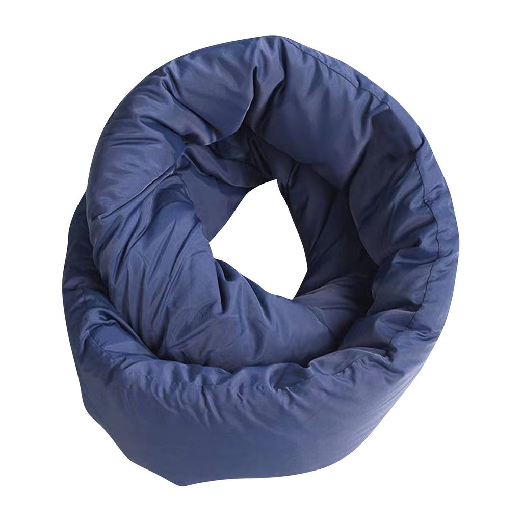 Pillow And Eye Mask - Travel Neck Pillow - Versatile Soft 360 Support Scarf -