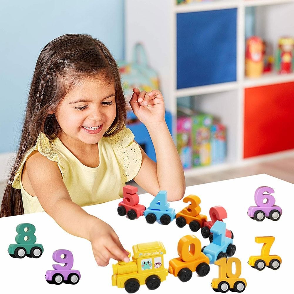 1set 0-10 Number Early Educational Toys Magnetic Number Train Set Kids UK