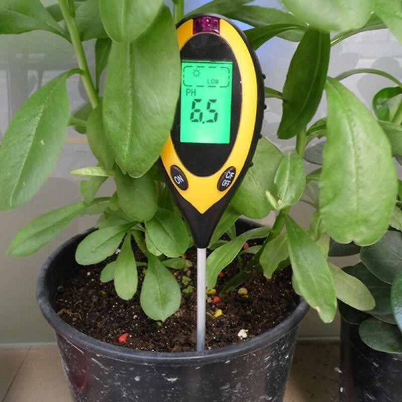LCD Test Meter Kit ForGarden Plant Flower 4/5 in 1 Soil Ph Tester Water Moisture