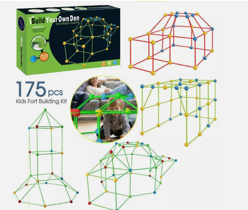 DIY Gift Fort Building Build Your Own Den Kit Present Children Set Tent