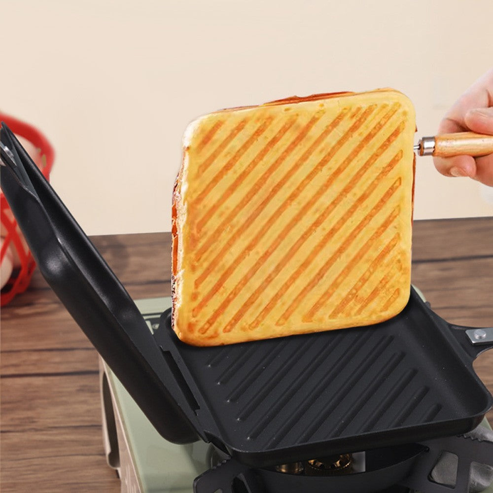 Sandwich Toastie Maker Non-stick Toaster Machine Breakfast Camping Stove Toaster