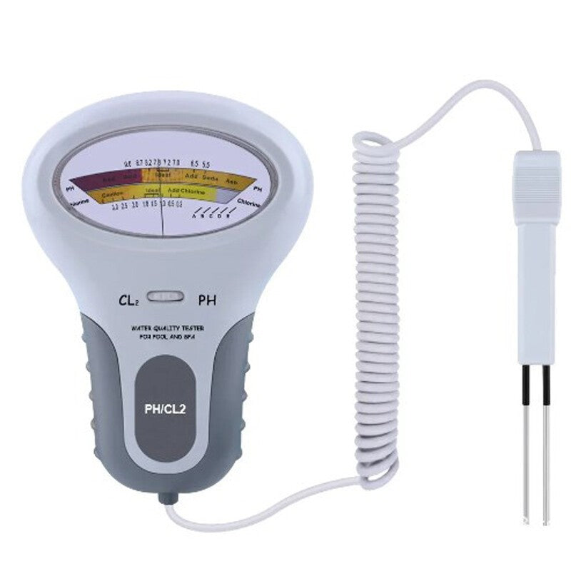 Digital Hot Tub Water Tester, PC-102B CL2 Chlorine & PH Tester Swimming Pool Spa