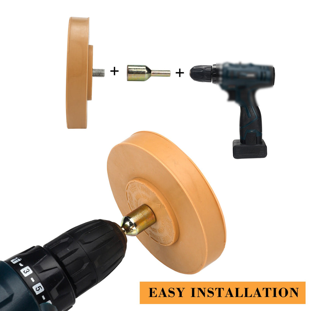 4'' Rubber Pin Stripe Decal Eraser Caramel Wheel Removing Car Sticker Removal