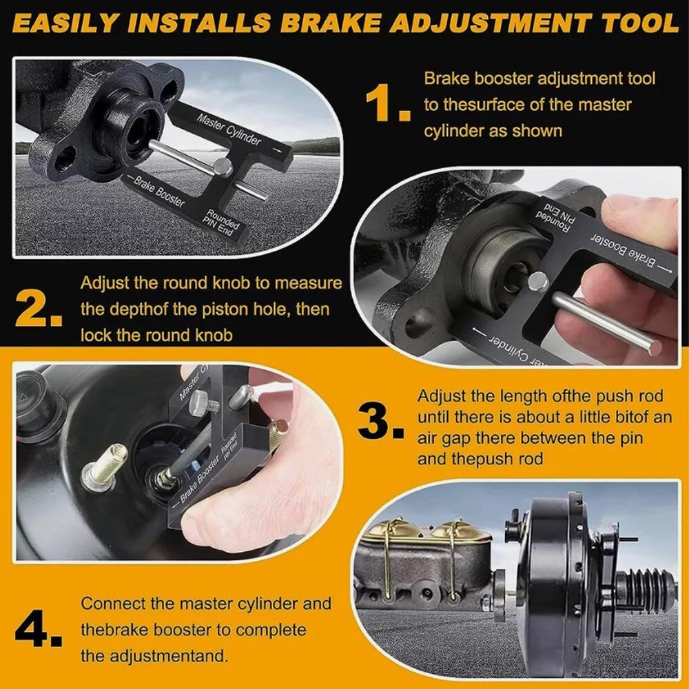 Power Brake Booster Master Cylinder Push Rod Length Gauge Pin Adjustment Tool