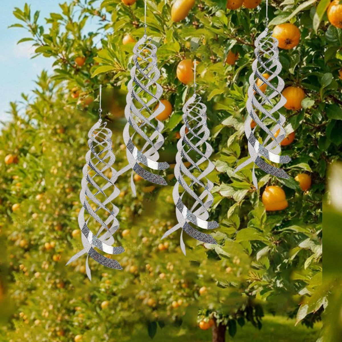 4Pcs Wind  Bird Deterrents Gift Lightweight  to Scare Birds Hanging Ornament
