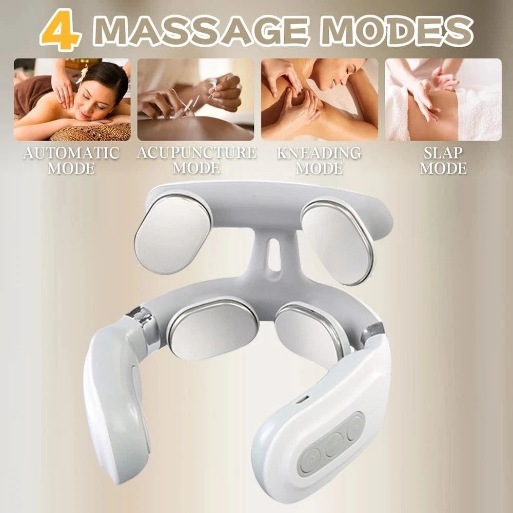 Electric Pulse Cervical Neck Massager Relieve Shoulder Pain Relax Massage Device