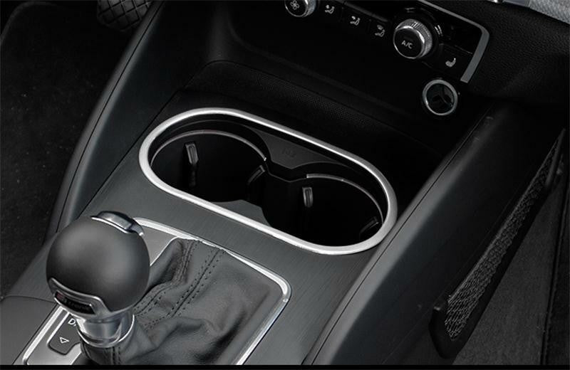Fit For Audi A3 8V 2013-2017 Inner Accessories Water Cup Holder Frame Cover Trim