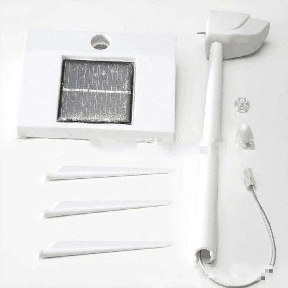 Model Solar Powered Windmill Wind Turbine Desktop Farm Decor Science Toy