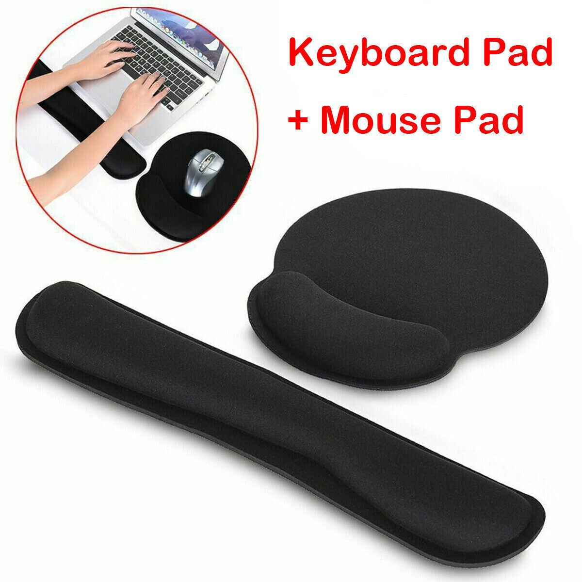 Mouse Pad Set Keyboard Wrist Rest Wrist Mat Ergonomic Keyboard Wrist Rest