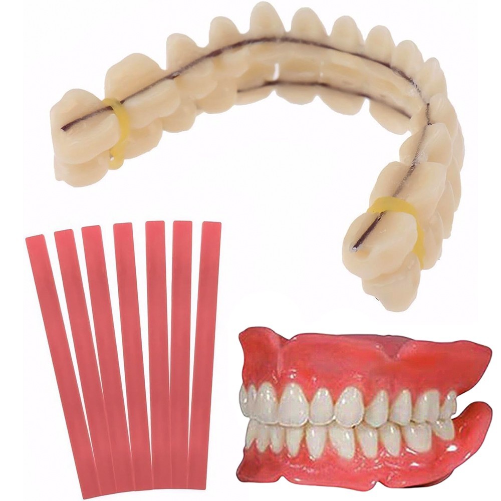 DIY Denture Fake Teeth - Full or Partial Denture Repair Missing Teeth Set
