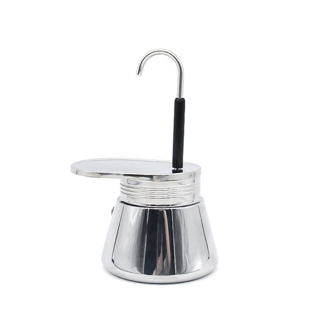 Easy and Quick to Brew Stainless Steel Coffee Maker for Espresso Lovers