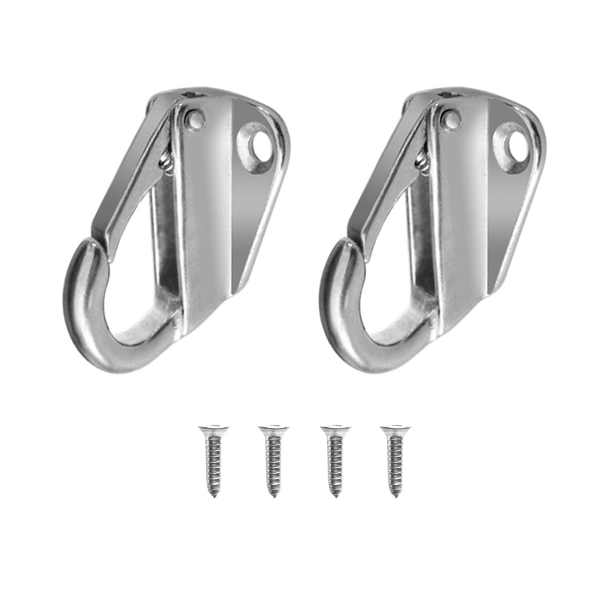 2 Pieces Marine Grade Stainless Steel Spring Hooks Fending Boat