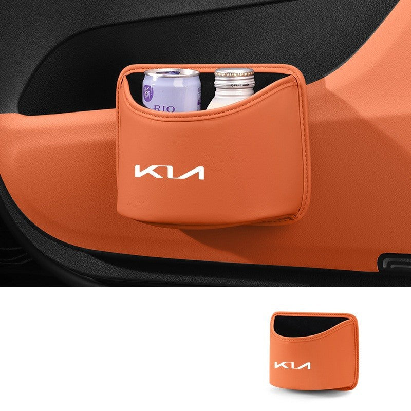 For Kia Car Door Trash Bin Can Rubbish Garbage Side Storage Box Gap Filler