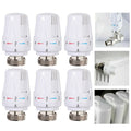 6X Thermostat Head TRV Radiator Thermostatic Heater Control Head Heating Valve