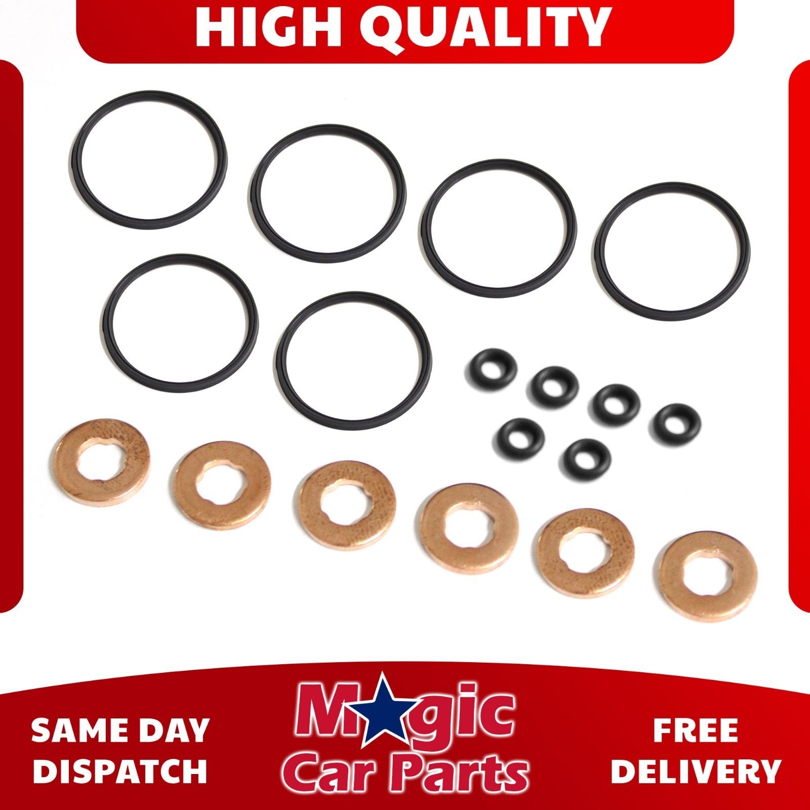 Injector Seal Kit For BMW 1-2-3-4-5-6-7-8 Series E81 E87 E92 E93 F20 F21 F30 E46