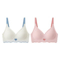 Seamless Bra Comfort Bra Medium Elasticity 3/4 Cup Solid Color Wire-free