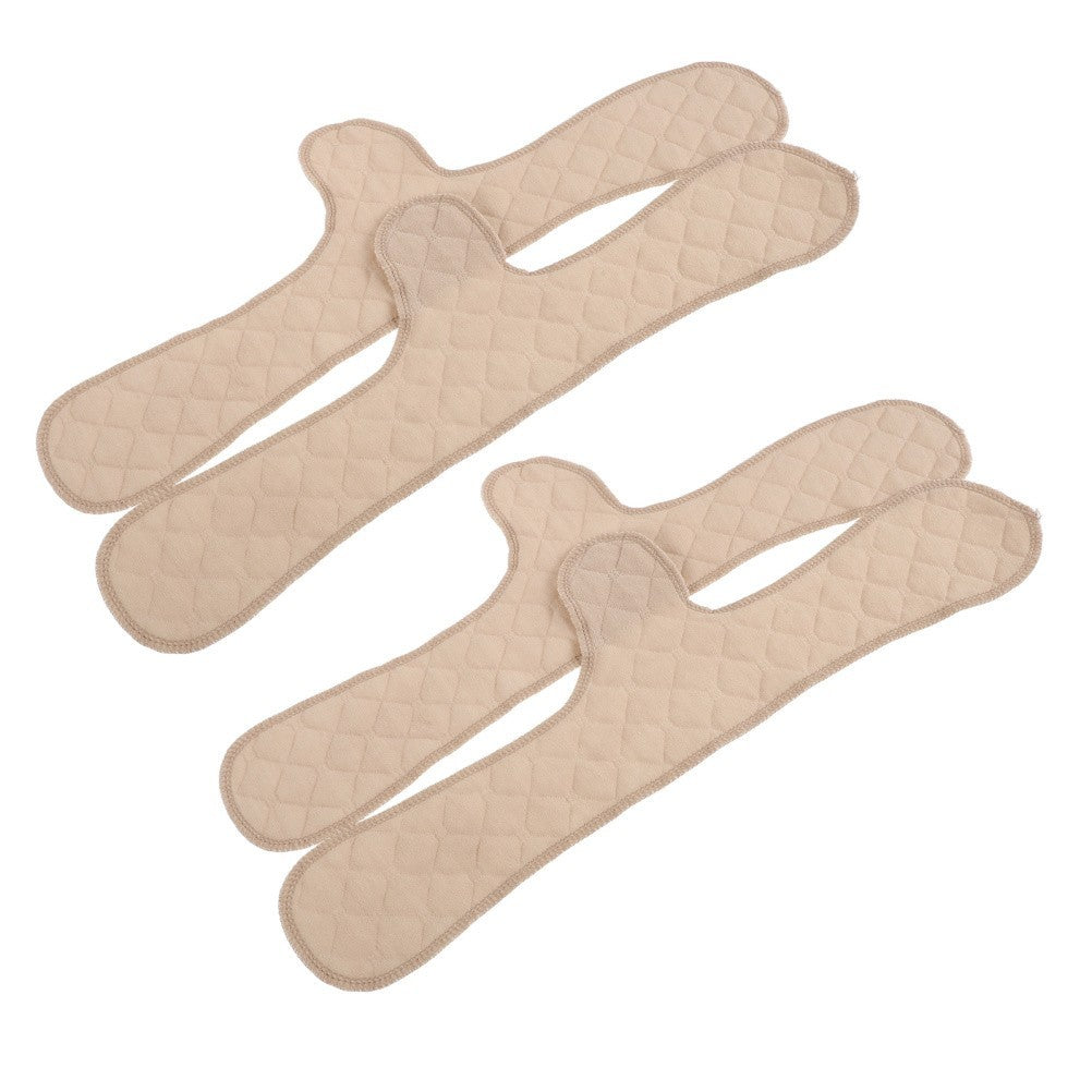 4 Pcs Sweat Absorbent under Breast Pads Bra Reusable Cotton Inserts Washable