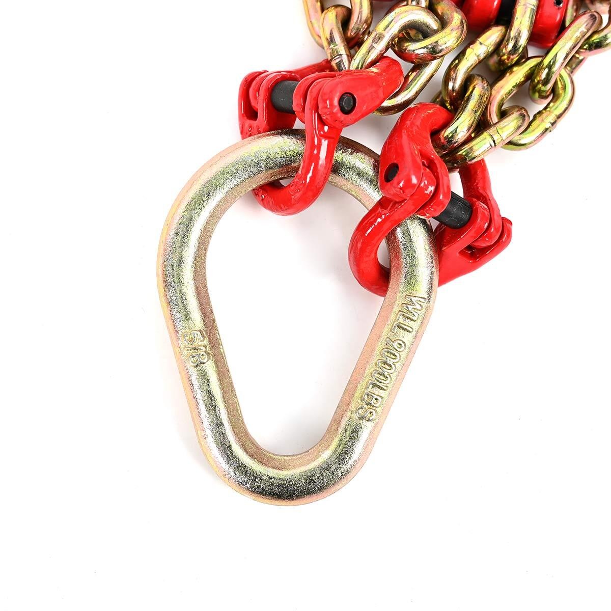 V-Assembly J Hook 1 Metre Brother Winch Chain Tow Recovery Assistance Off Road