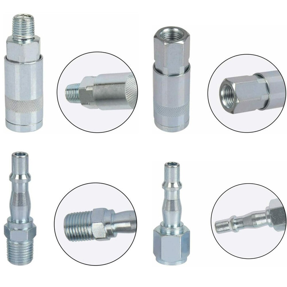 12PCS Air Line Fitting Connector for PCL Vertex Compressor 1/4 BSP Male Female