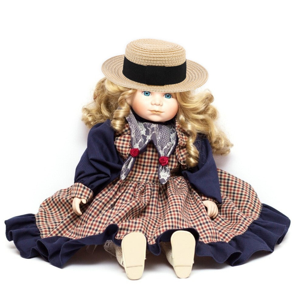1 Pc Hand-woven Straw Hat Doll Clothes Decor Accessory Doll Straw Hat Decor