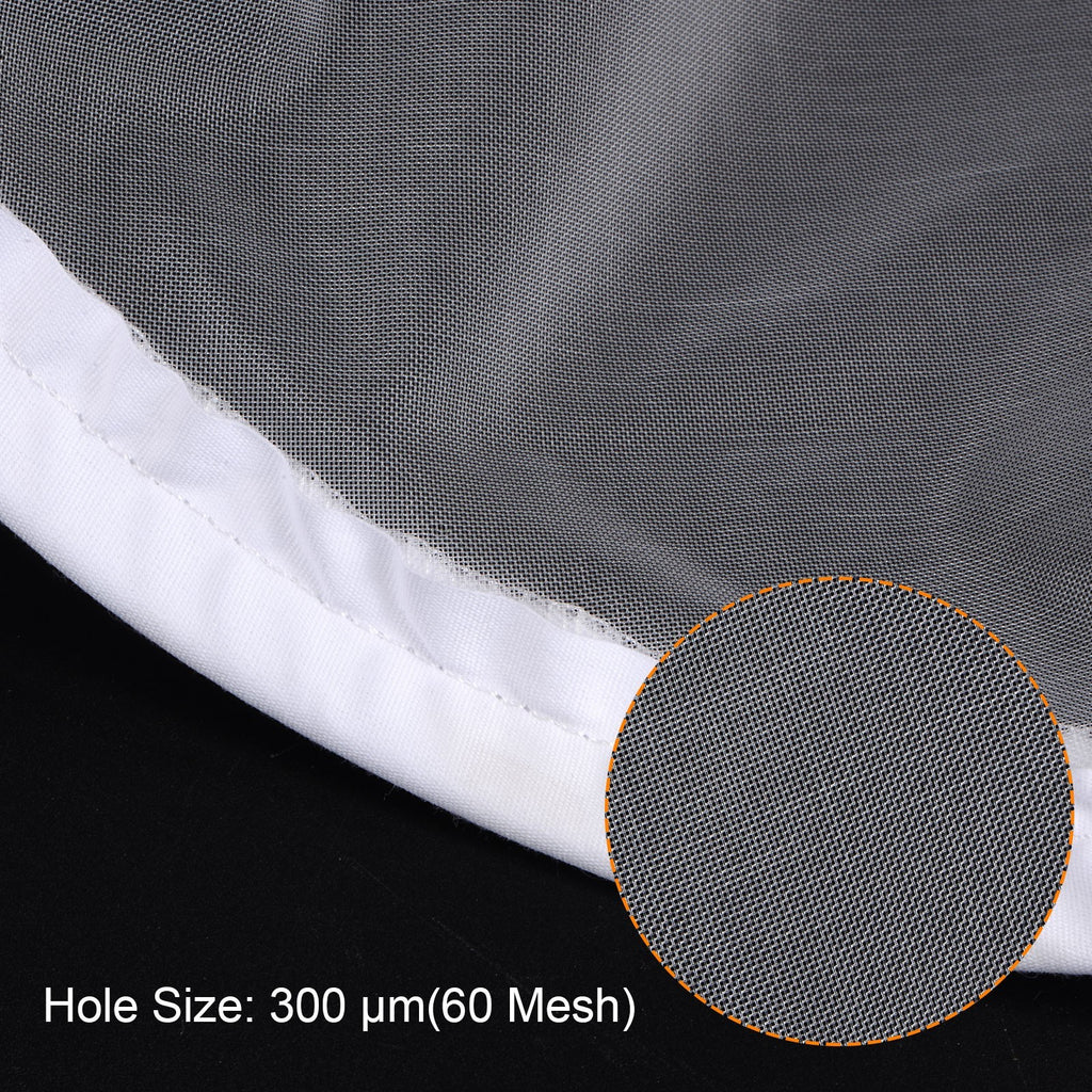 60 Mesh Paint Filter Bag 12.6" Dia Cone Shape Nylon Strainer for Filtering