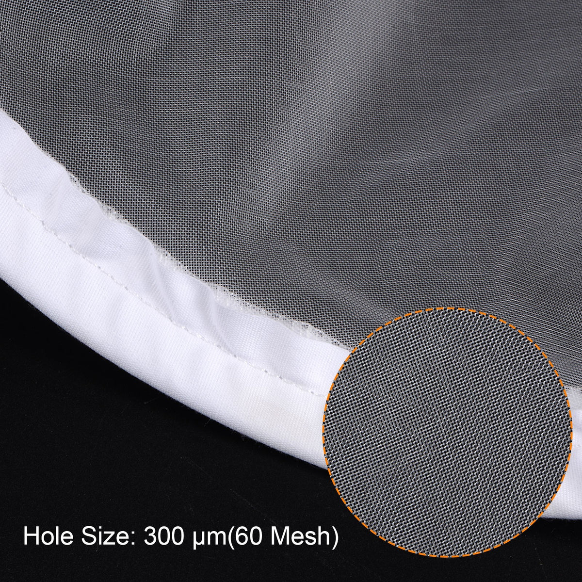 60 Mesh Paint Filter Bag 12.6" Dia Cone Shape Nylon Strainer for Filtering