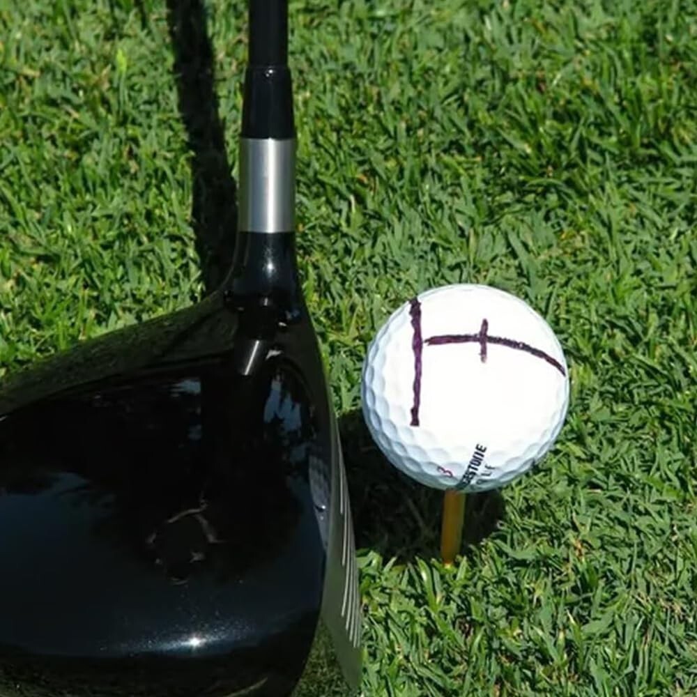 3-Pack Impact Ball Liner Golf Ball Marker, Easy Ball Marking Stencil, Golf Ball