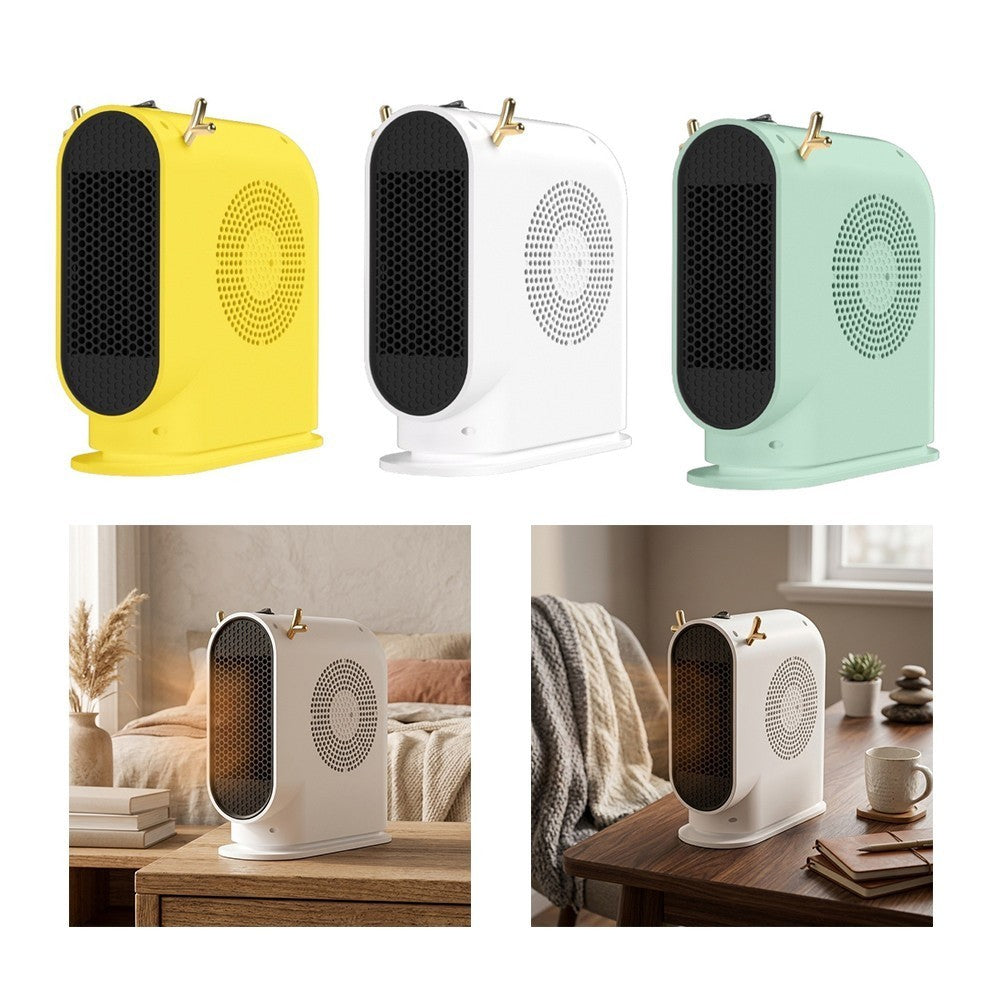 Small Desktop Heater 26x26x10cm Compact Lightweight for Apartment Dorm Room