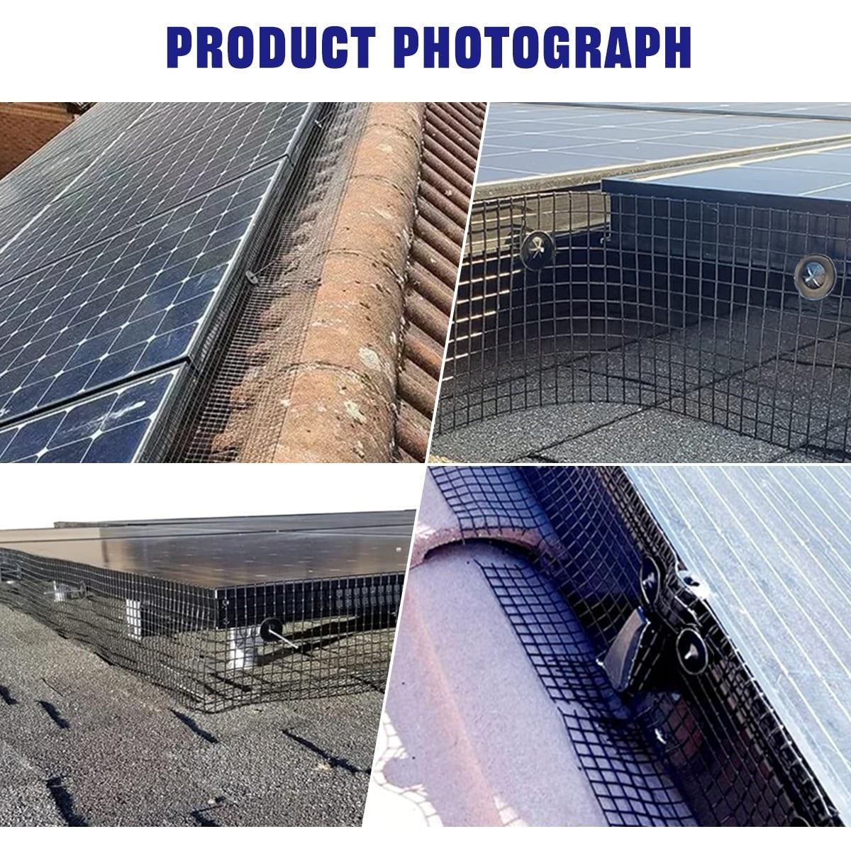 30M Solar Panel Bird Wire Mesh Guard Kit Proofing Pigeons Pest Clips Net Critter