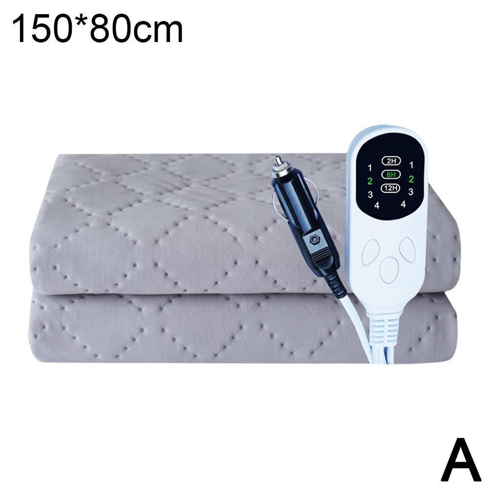 12V Car Electric Blanket Plush Thicker Heater Heated Mattress Thermostat ﻿UK
