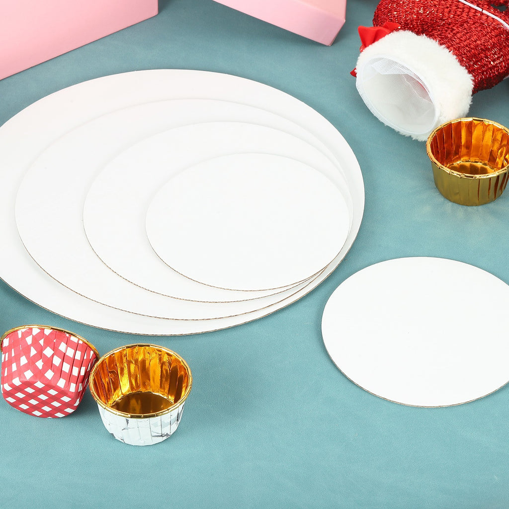 *30Pcs* Cardboard Cake Rounds, 10 Inch Cake Board for Desserts, White