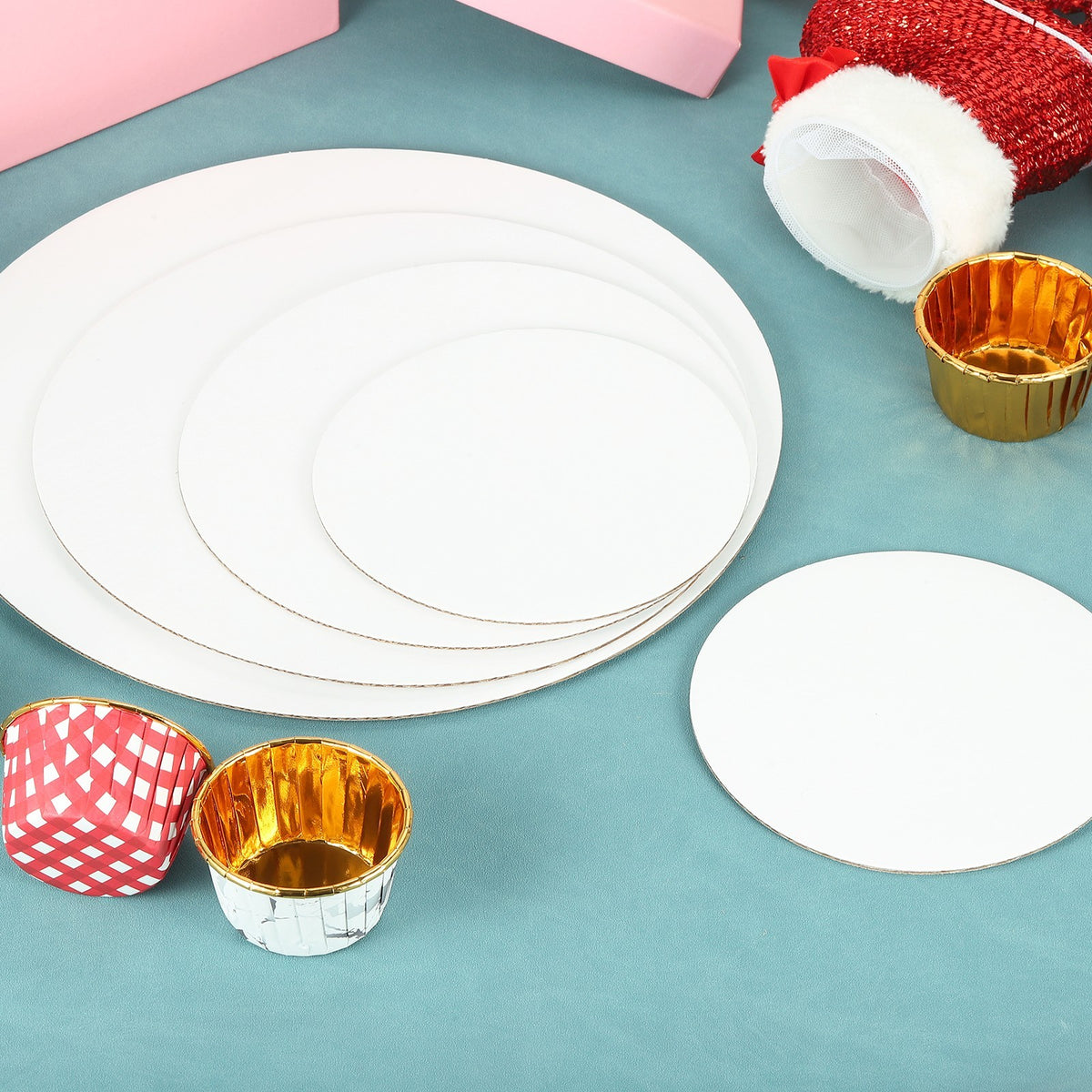 *30Pcs* Cardboard Cake Rounds, 10 Inch Cake Board for Desserts, White