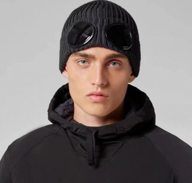 Beanie Knitted Hat Men Teens For CP Wool Winter Hats Hat Sunglasses