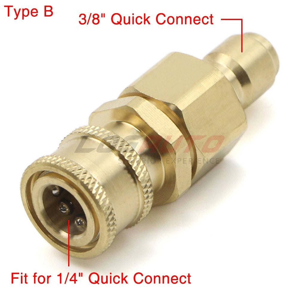 Pressure Washer Adapter 3/8" Male to 1/4" Female