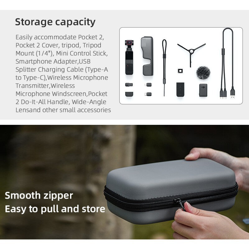 Portable Storage Bag Carrying Case Cover Box For DJI OSMO Pocket 2 or 1 Parts