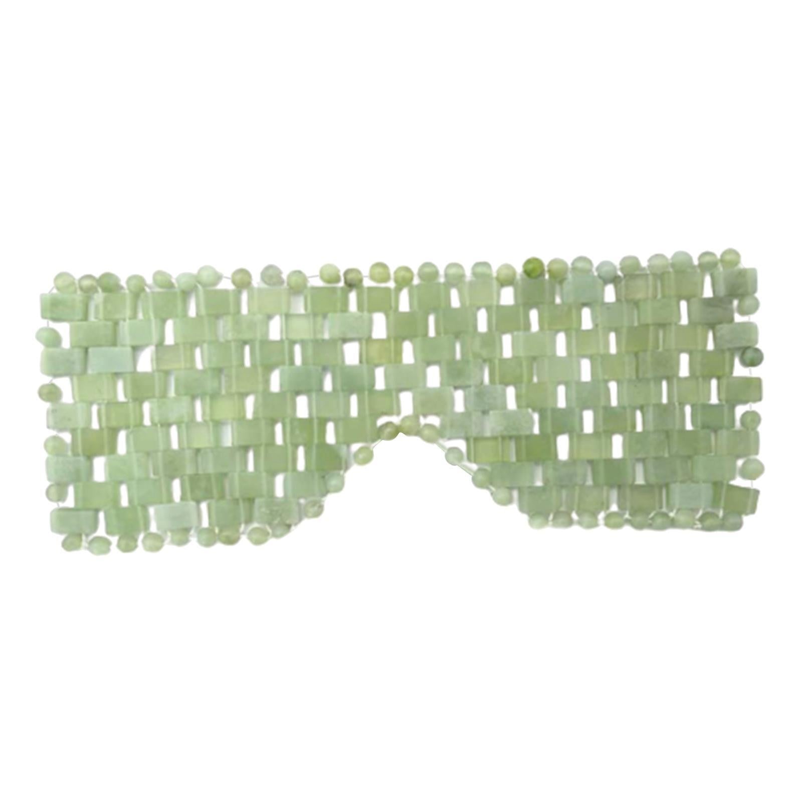 Natural Jade Eye Mask Curtain Face Massager Sleep Mask Stone