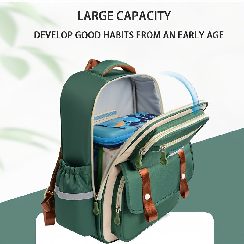 Reflective Waterproof Kids Backpack Lightweight Spine Support for School