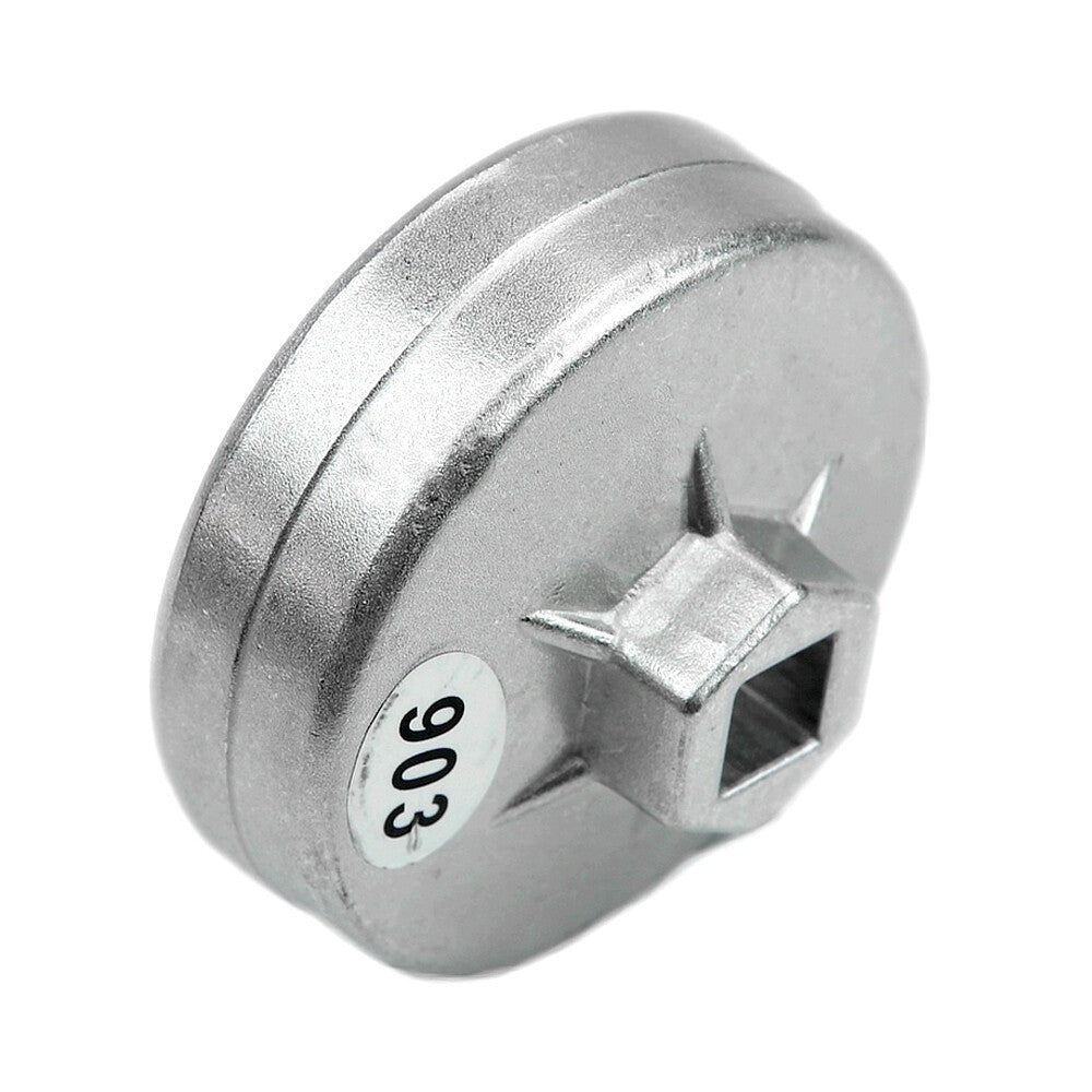 Car Universal 74mm 14 Flute Aluminum Oil Filter Wrench Socket Remover Tools