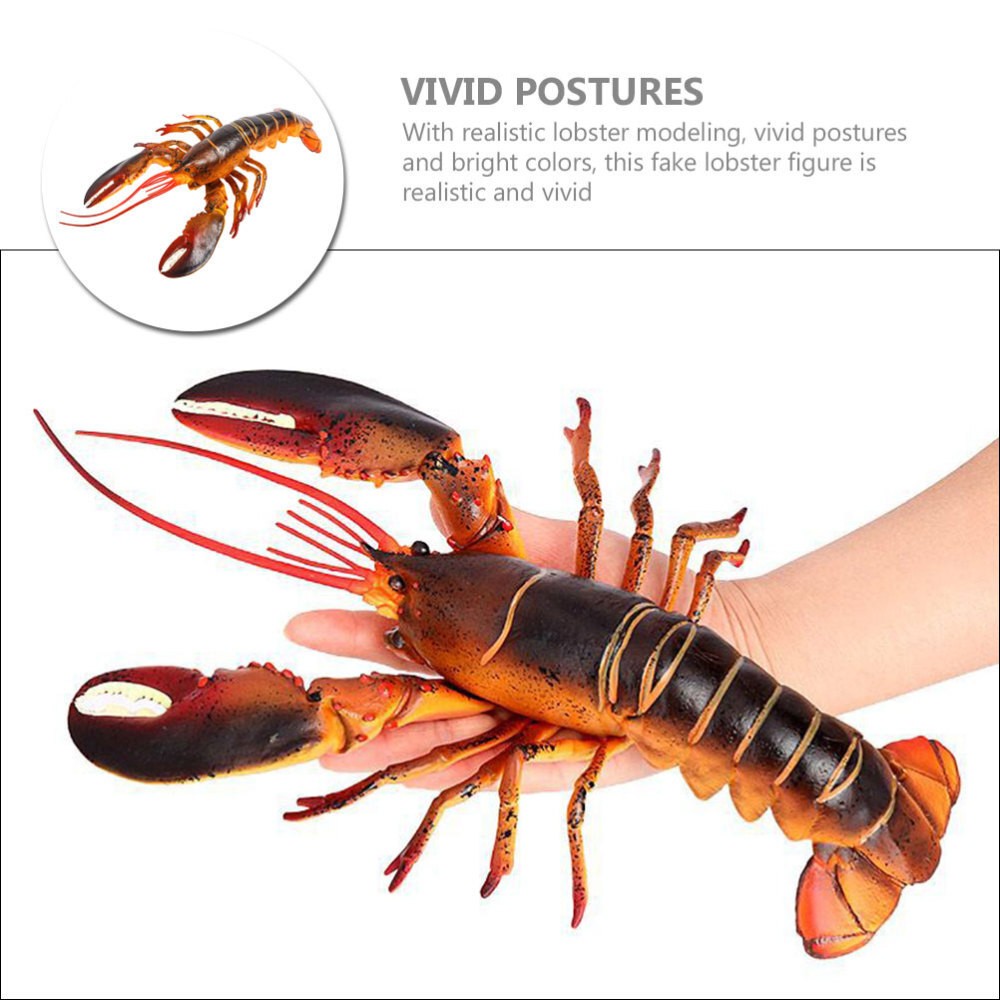 Plastic Seaside Large Lobster Decoration Simulation Figures